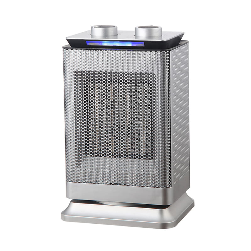 1500 W oscilujúci priestorový keramický ohrievač s LED svetlom 