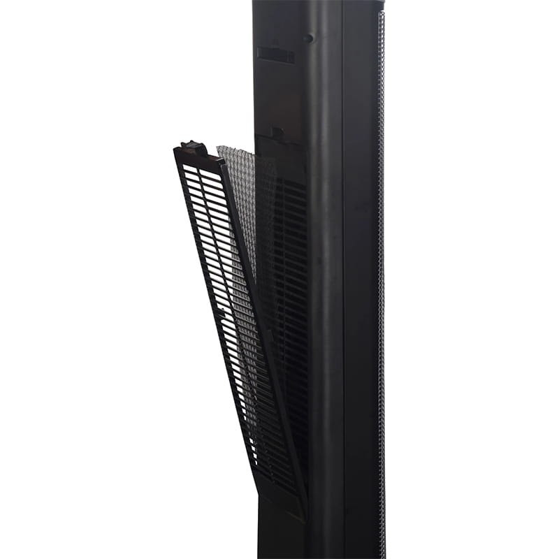 Ultra tenká veža keramický elektrický ohrievač čierny a strieborný Ultra tenká veža keramický elektrický ohrievač čierny a strieborný