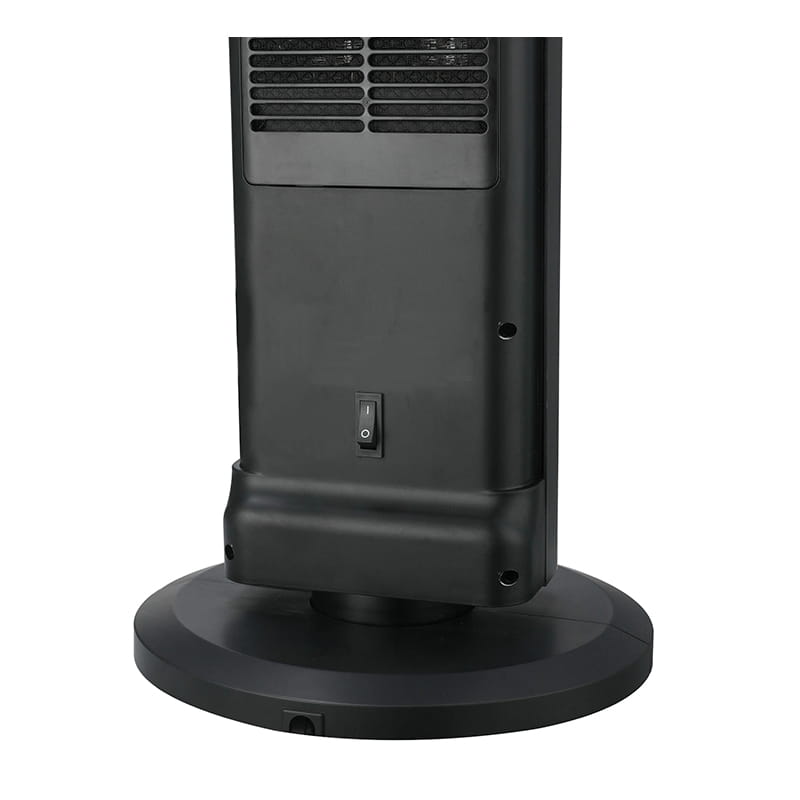 Ultra tenká veža keramický elektrický ohrievač čierny a strieborný Ultra tenká veža keramický elektrický ohrievač čierny a strieborný